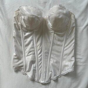 Vintage Wynette by Valmont white bridal wedding corset size 34B